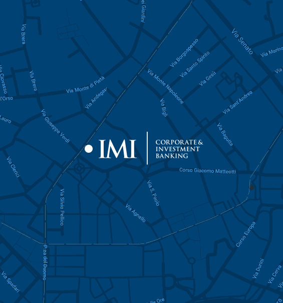 Mappa blu con logo IMI CIB